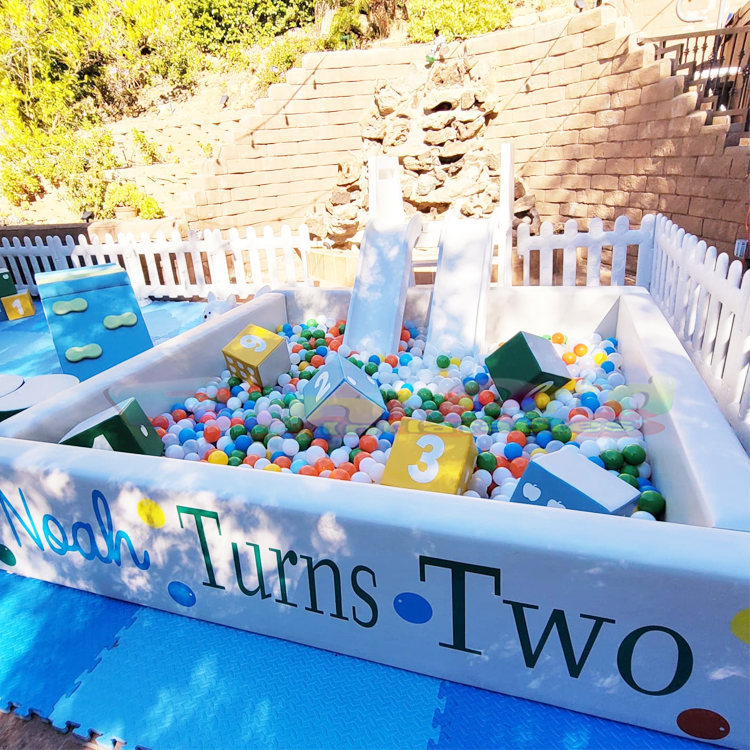 Custom birthday party toddlers soft play indoor playground equipments commercial ball pit pool