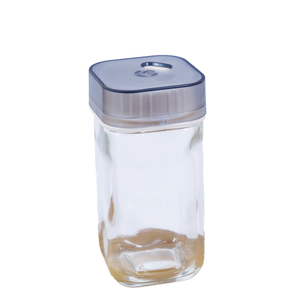 Envase de vidrio vacío de 4oz 120ml para <span class=keywords><strong>sal</strong></span> y especias, venta al por mayor 360 °   Cubierta Giratoria <span class=keywords><strong>con</strong></span> Flujo Ajustable y 3 Orificios - Product Image 1