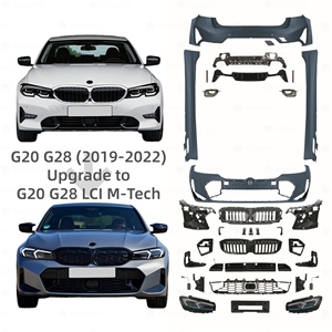 Kit de Carrocería para BMW Serie 3 G20 <span class=keywords><strong>XDrive</strong></span> 320i <span class=keywords><strong>325i</strong></span> 330i 340i 2019-2022, Actualización a Estilo G20 LCI MT, Ensamblaje de Parachoques y Faros, Venta de Fábrica - Product Image 1