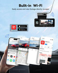 กล้องติดรถยนต์ Redtiger A3 Dash Cam 2K+1080P+1080P กล้องบันทึกภาพกลางคืน กล่องดำในรถยนต์ WIFI GPS กล้อง 3 ตัว บันทึกแบบวนซ้ำ หน้าจอแสดงผล รับประกัน 1 ปี - Product Image 3