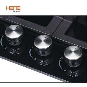 Electronic Ignition 3-Burner Gas <b>Stove</b> with Tempered Glass Top Surface for Cooker - Product Image 3