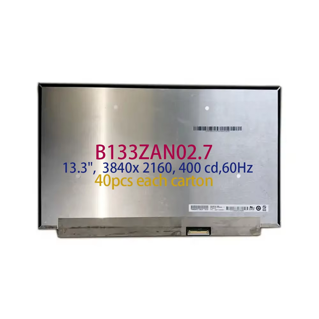B133ZAN02.7 13.3" Laptop Replacement Screen 1366x768 FHD 118PPI HDR WLED LCD Display Panel