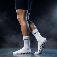 Chaussettes de football antidérapantes respirantes avec logo personnalisé pour la course à pied et le football