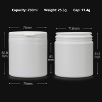Frascos de Plástico HDPE de 60-350 ml con Anillo de Apertura Fácil para Dulces, Pastillas, Tabletas, Medicamentos, Suplementos, Polvo, Envases de Grado Alimenticio