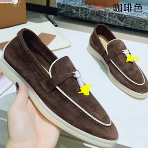 Nuove <span class=keywords><strong>Scarpe</strong></span> da <span class=keywords><strong>Donna</strong></span> in Vera Pelle di Vacchetta, Mocassini Comodi con Stampa, Slip-On per Autunno e Inverno - Product Image 4