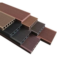 Plancher en WPC moderne pour terrasse extérieure, revêtement de sol stratifié en bois-plastique composite, planche de terrasse extérieure antidérapante, imperméable, imitation bois