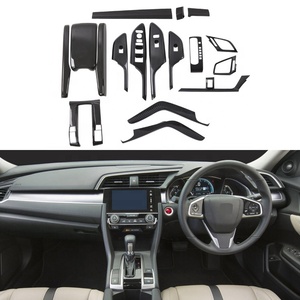Accessories RHD 2016 Carbon Interior Trim Set <b>Window</b> Switches Frame Cup <b>Covers</b> for 10th - Product Image 2