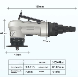 Tragbarer elektrischer Kantenabschräger für Stahl und Edelstahl, Abschrägmaschine zum Entgraten von Metallkanten - Product Image 4