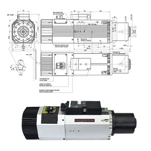 เราเตอร์ <span class=keywords><strong>CNC</strong></span> 9kW ระบายความร้อนด้วยอากาศพร้อมการเปลี่ยนเครื่องมืออัตโนมัติสำหรับการแปรรูปไม้และโลหะ - Product Image 2
