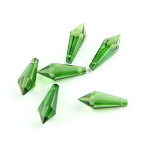 Honor of cristal verde escuro 38mm, cristal de vidro u-gota, prisão, peças para decoração de casa - Product Image 1