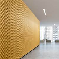 Système insonorisé professionnel commercial traitement acoustique feu évalué écologique PET feutre chicanes panneaux muraux de plafond