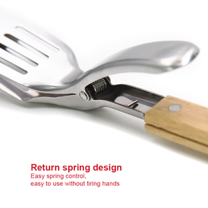 Outils de barbecue coréens <span class=keywords><strong>REWOOD</strong></span>, pinces en bois extra longues en acier inoxydable, brochettes résistantes à la chaleur, écologiques, durables, en métal - Product Image 4