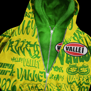 Sudadera con Capucha Personalizada Unisex OEM ODM con Estampado Gráfico, Diseño de Doble Capa con Bloques de Color, Estilo Y2K <span class=keywords><strong>Grunge</strong></span>, 100% Algodón, Invierno, con Cuentas - Product Image 3
