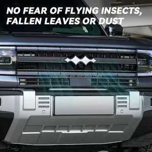 ชุดตะแกรงกันแมลง ABS คุณภาพสูง (8 ชิ้น) สำหรับกระจังหน้ารถยนต์ BYD Leopard 5 โดย Ailitra - Product Image 2