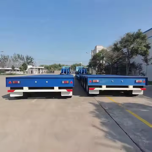 Semirremolque mecánico hidráulico de plataforma baja de servicio pesado Remolques de camiones comerciales - Product Image 5