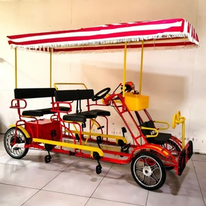 <span class=keywords><strong>Bicicleta</strong></span> <span class=keywords><strong>Familiar</strong></span> Tándem de <span class=keywords><strong>4</strong></span> <span class=keywords><strong>Ruedas</strong></span> para <span class=keywords><strong>4</strong></span> Personas, <span class=keywords><strong>Bicicleta</strong></span> Surrey para Adultos, Venta Caliente de Fábrica - Product Image 4