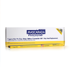 Testina di Ricambio per Mop Fregona Max Pro con Strisce Grigie e Connettore Giallo 08011 - Product Image 2