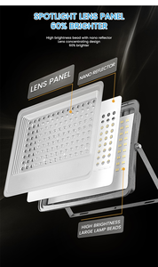 100 Watt không thấm nước IP66 bên ngoài DOB Đèn pha Kit 500W 400W 200W 100 W <span class=keywords><strong>150W</strong></span> 50W 30W cảnh quan ngoài trời hiện đại dẫn ánh sáng Lũ lụt - Product Image 3