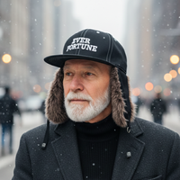 Gorra de Béisbol de 6 Paneles para Hombre al por Mayor con Orejeras de Piel Sintética, Gorras de Caza Bordadas, Gorras Sherpa Cálidas de Invierno con Orejeras de Diseñador