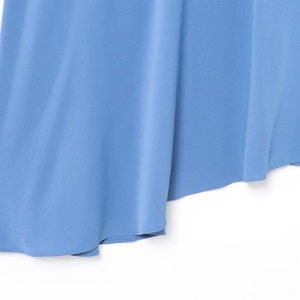 Robe longue d'été décontractée bleue asymétrique sans manches pour femme, taille naturelle tissée respirante, taille XS, idéale pour la journée - Product Image 4