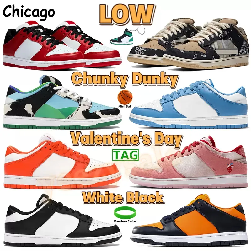 100 색상 Dunks SB Force 1 로우 프로 캐주얼 신발 Viotech Plum Panda 야외 스포츠 스니커즈 남성 여성 블랙 SB Dunks 신발