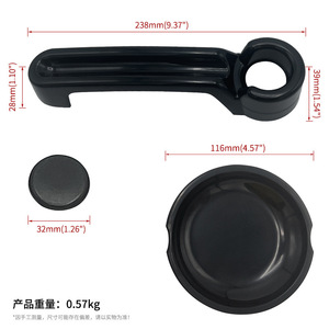 Cubiertas para Manijas de Puerta de Jeep Wrangler 07-18, Kit Exterior Negro ABS para 4 Puertas con Tapas - Product Image 3