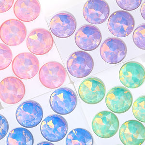 Xichuan Fábrica Personalizado K9 Gemstone Flower Point Voltar Strass Vidro Bling Opala Mocha Diamante Cristal Prego Encantos DIY Jóias - Product Image 6