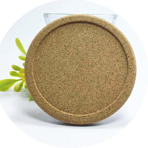 Ruanmu <b>Cork</b> <b>Coasters</b> Round Solid Color Heat Insulating Drinkware Set For Home Office Use - Product Image 4