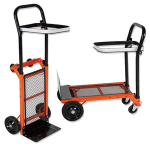 Chariot à main pliable en acier robuste <span class=keywords><strong>HT1500</strong></span> Capacité de charge de 40 kg Roue pleine de 6 * 1,25 pouces Chariot à plateforme pour l'utilisation d'outils - Product Image 1