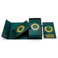 Jeu de tarot personnalisé Gold Edge avec guide Cavalier arabe de qualité supérieure pour cartes de tarot à usage familial dans une jolie boîte de jeu