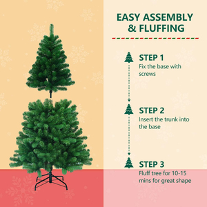 Arbre de Noël en PVC sur pied métallique de 150 cm (5 pieds) pour décoration de Noël - <span class=keywords><strong>Prix</strong></span> usine 2024 - Product Image 4
