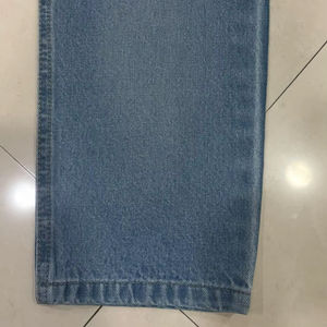 Tissu denim acrylique bleu clair, poids moyen, tissu denim uni, matière pour vestes en jean, chemises, textile doux lavé pour la couture - Product Image 1