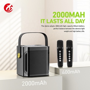 โรงงานขายส่ง OEM ลำโพงคาราโอเกะไร้สาย 5.3 พร้อมไมโครโฟนไร้สาย LED วิทยุ FM รองรับ TF/USB ใช้ได้กับโทรศัพท์มือถือ <span class=keywords><strong>ซับ</strong></span>วูฟเฟอร์สำหรับงานปาร์ตี้ - Product Image 3