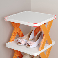 Meuble à chaussures pliable en plastique, 6 niveaux, moderne, pour dortoir, maison, intérieur, multi-étages, type autoportant, pour salon