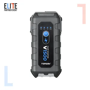 TOPDON V1500 çok fonksiyonlu süper kapasitör atlama marş güç banka araba için taşınabilir çok fonksiyonlu pil booster powerbank