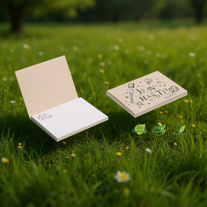 Bloc-notes en papier d'herbe Jean Hanty 100% organique, écologique, biodégradable - Product Image 3