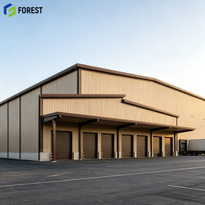 Entrepôt préfabriqué en acier sans colonnes, grande structure claire pour la logistique des marchandises - Product Image 1