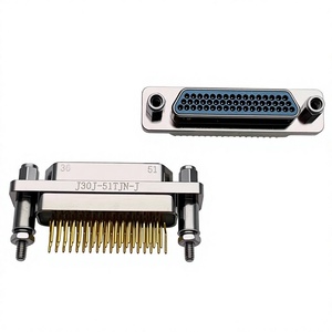 Connecteur électrique micro-rectangulaire J30J-51TJN-J, 15 broches, montage sur circuit imprimé, fiche mâle, qualité industrielle - Product Image 2