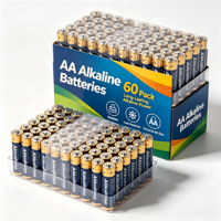 Piles AA Direct Usine, Lot de 60, 1,5 V, Longue Durée, pour Appareils à Fort Débit d'Énergie, Appareils Photo et Lampes Torches