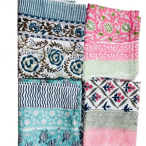 Solid Pattern Indian Block Print Cotton 72 inches <b>Sarong</b> Handcrafted Cotton Wrap Skirt, Ethical Cotton Scarf - Product Image 1