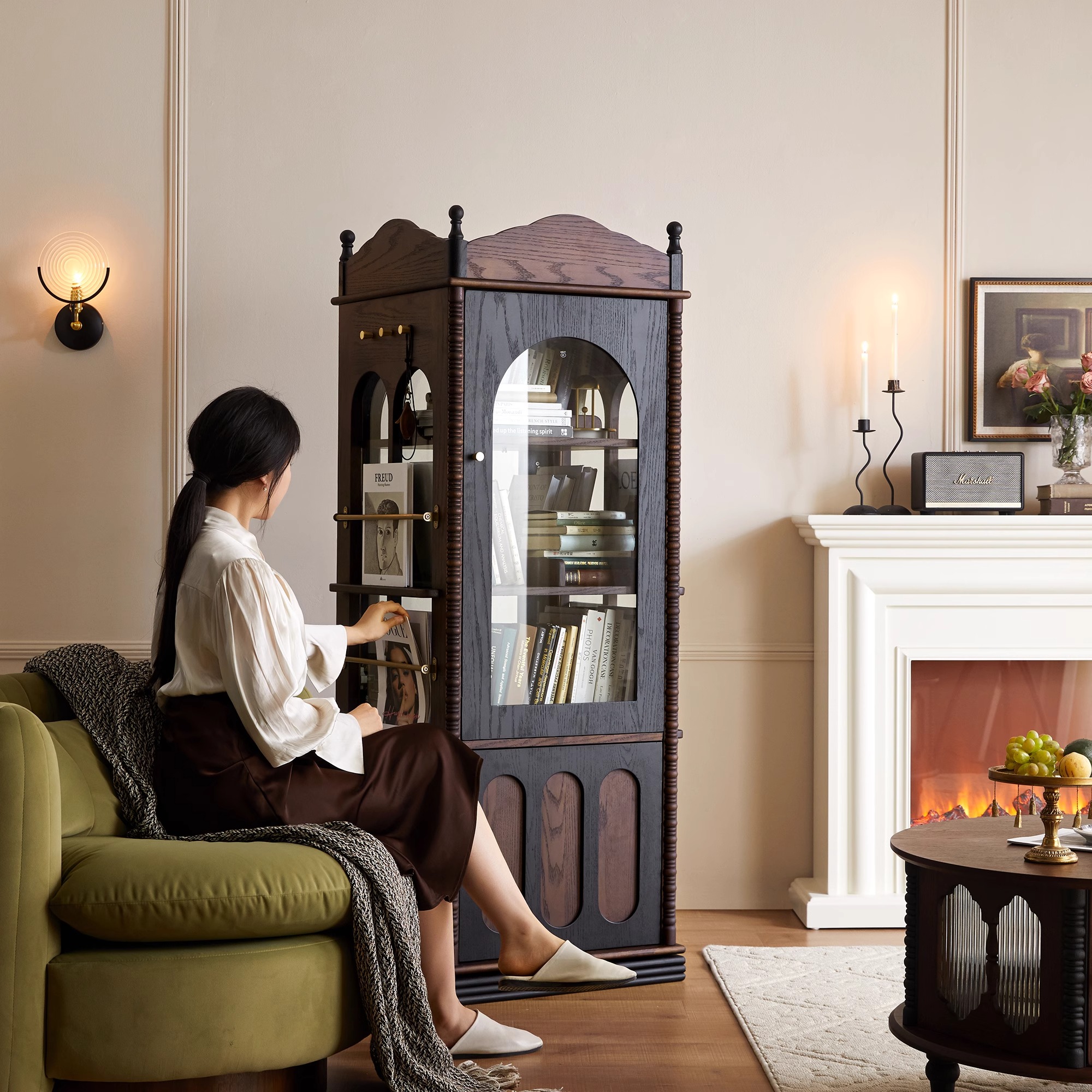 Deals Vintage Revolving Bookcase Multiple Storage Tiers | Alibaba.com