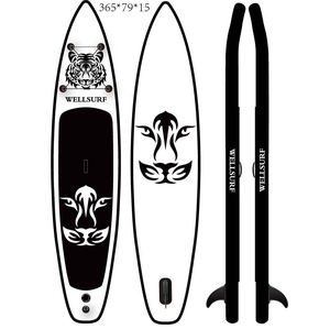 New Factory's 12ft 365cm Inflatable SUP Board Cheap China Manufacture Stand-Up Paddleboarding & Accessory for <b>Surfing</b> China - Product Image 1