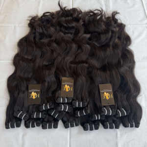 Paquets de cheveux humains naturels ondulés, vendeur de cheveux raides et bouclés, paquets de cheveux bruts brésiliens - Product Image 1