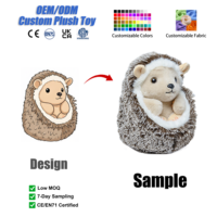 Boneka Landak Kustom Lucu, Hewan Boneka Isi Dakron Desain Kustom, Kain Super Lembut, Lapisan Jala, Hadiah Anak, Dekorasi Kamar, Grosir OEM