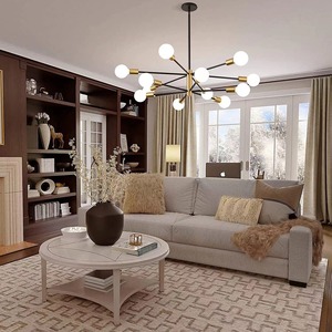 Nordic Modern Simple Multi-Head Iron Spider Chandelier Creative <b>Ceiling</b> <b>Light</b> for Middle-Sized Bedroom & Living Room - Product Image 4