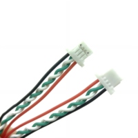 JST-SH 1.0MM 2/3/4/5/6/7/8/9 Pin konektor pria ganda kabel kawat silikon Terminal pre-crimp untuk Drone RC FPV sirkuit ESC