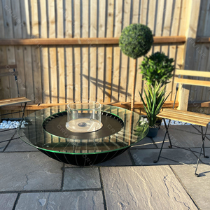 เตาเผาไม้/ก๊าซ/แอลกอฮอล์แบบตั้งพื้นเตาผิงบาร์บีคิวกลางแจ้ง800มม. เตาหลอมแบบตั้งพื้น - Product Image 2