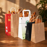 Sac en kraft biodégradable et écologique durable avec bandoulière pour plats à emporter, gâteaux, stockage, logo personnalisé, directement du fabricant