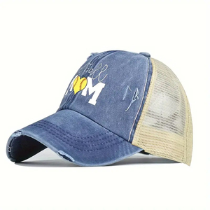 치타 프린트 포니테일 야구 모자 레오파드 지저분한 빵 조랑말 모자 아빠 트럭 운전사 메쉬 모자 포니테일 모자 크로스 지저분한 롤빵 모자 - Product Image 4