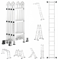 Échelle pliante multifonctionnelle en aluminium Escalier pliant en aluminium Escalier d'escalade Escalier pliable en aluminium